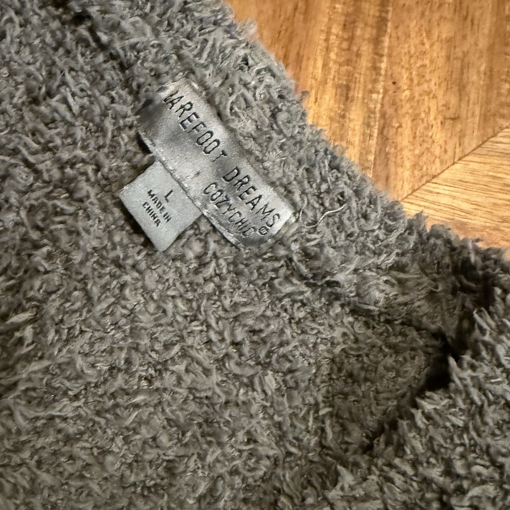 Barefoot Dreams Cozy Open-Front Gray Cardigan - Picture 5 of 6